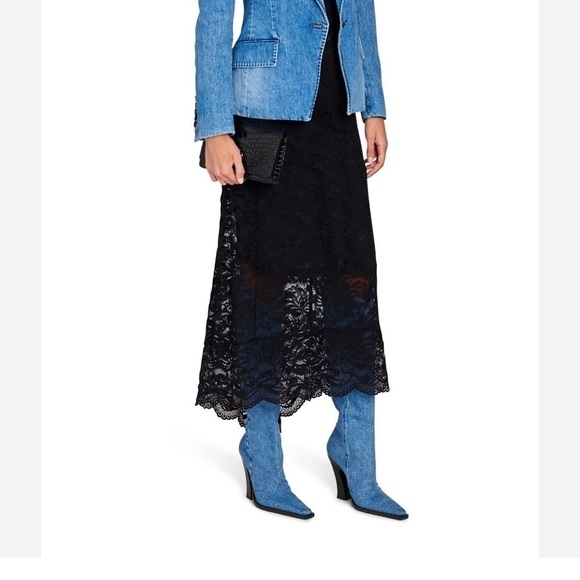 New Tom Ford Denim Cowboy Knee-High Boots Size 37 - Picture 5 of 6